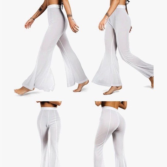 Size L | New Sofsy Mesh Swimsuit Cover-Up Pants - Picture 3 of 6